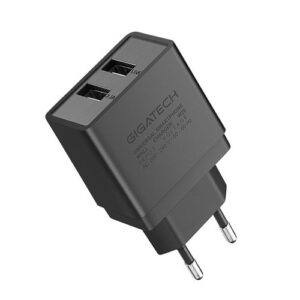 PUNJAČ UNIVERZALNI ZA SMARTPHONE GIGATECH W20 CRNI